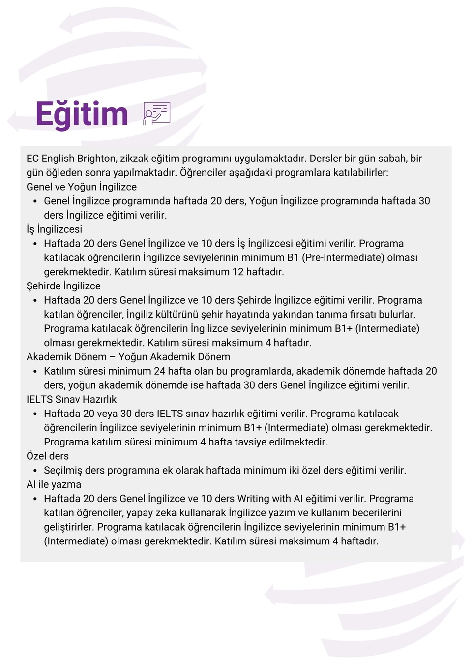 EC English - London - İngiltere