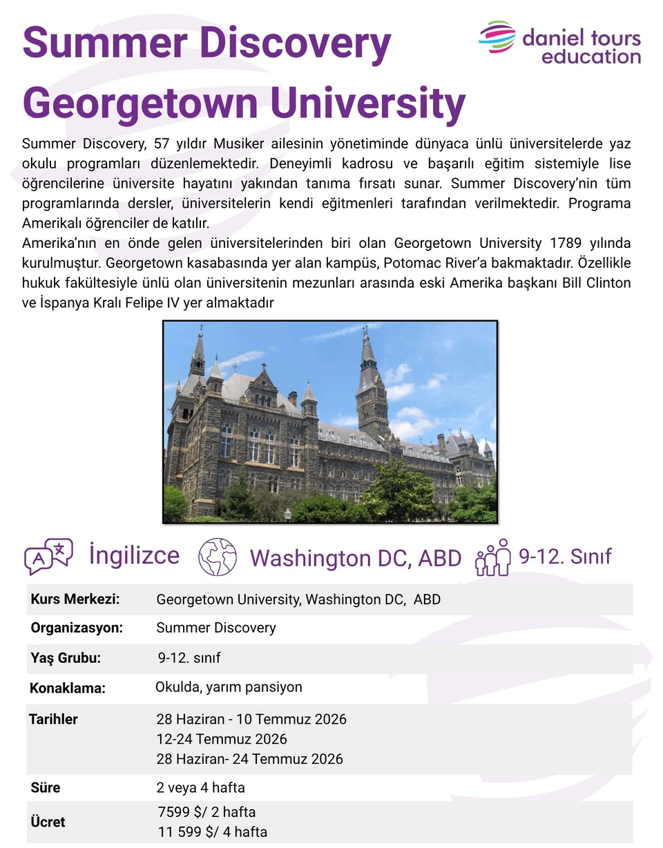 Summer Discovery - Georgetown University - Amerika